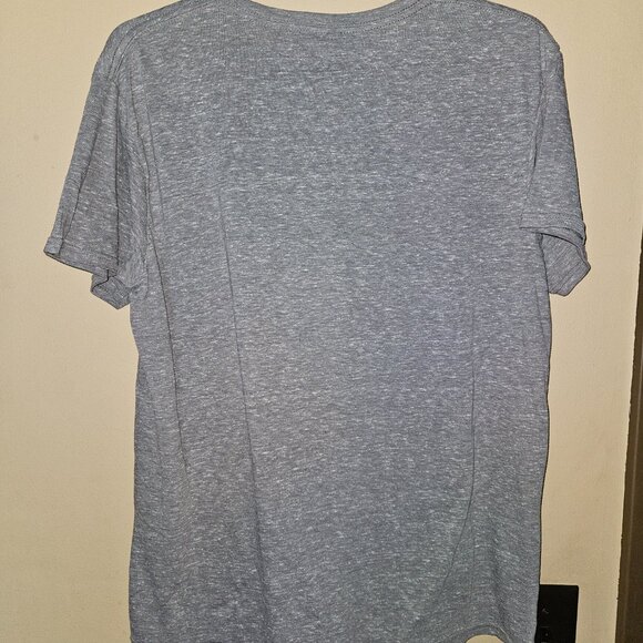 Large TeeLuv Mountain Dew Heather Gray Shirt - Picture 3 of 6